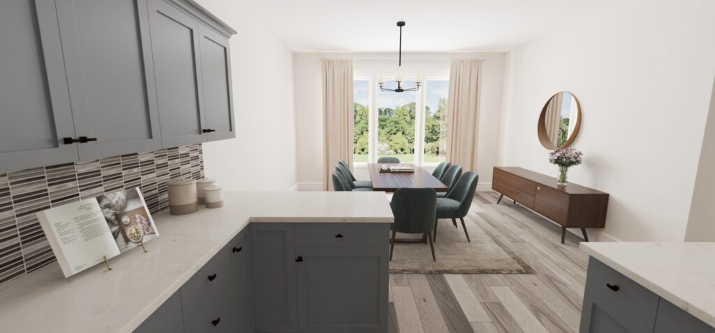 Home Plan 2443 dining room.