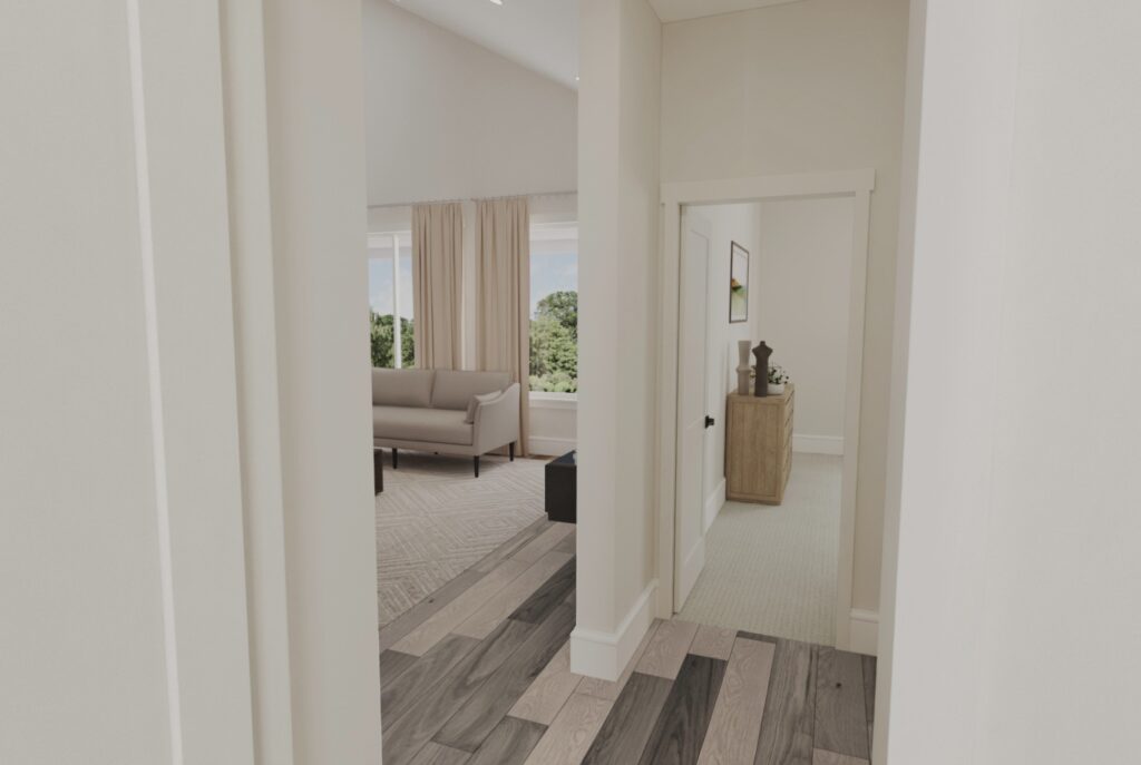 Home Plan 2443 hallway.