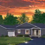Home Plan 2443 standard elevation.