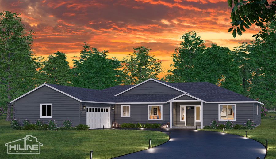 Home Plan 2443 standard elevation.