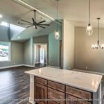 Home Plan 2576 kitchen, great room, and dining.