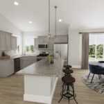 Home Plan 2576 kitchen and dining room.