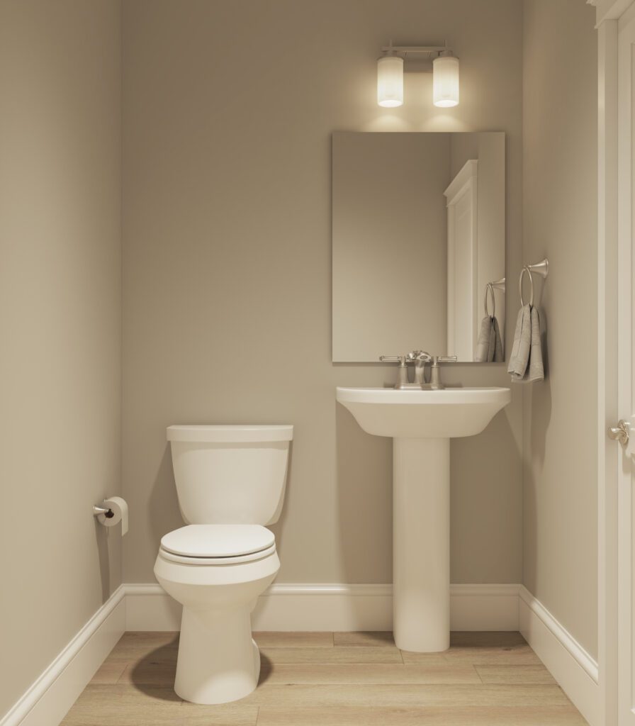 Home Plan 2576 powder bath.