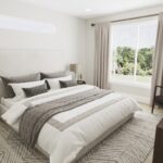 Home Plan 2576 primary suite.