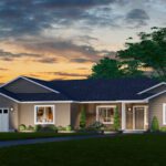 Home Plan 2576 standard elevation.