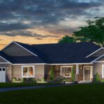 Home Plan 2576 optional elevation.