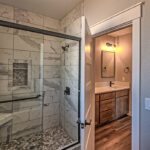 Custom walk-in shower.
