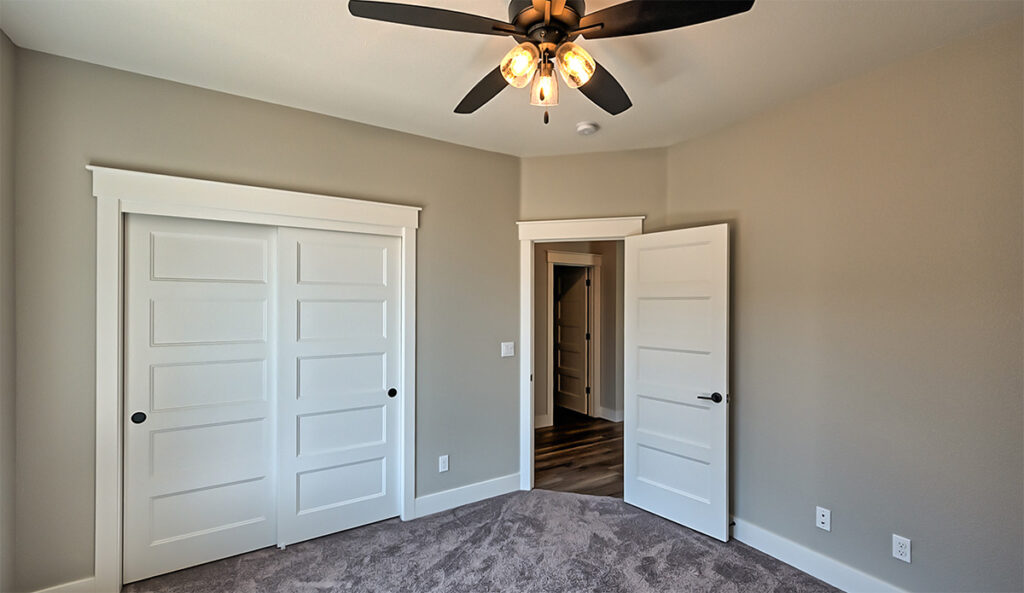 Bedroom with closet.