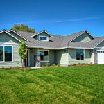 Exterior of custom home.