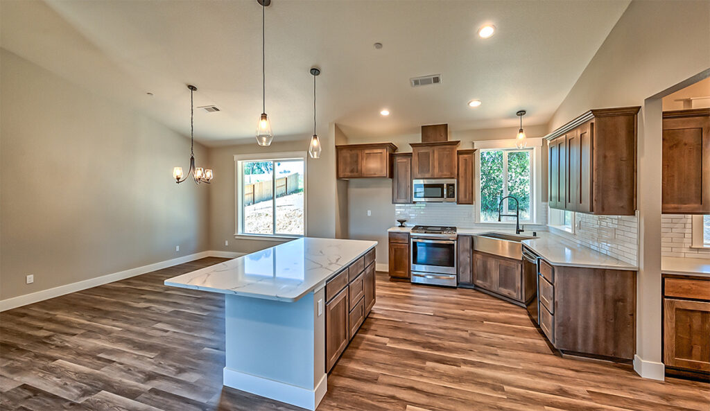 Custom kitchen in home plan 2576.