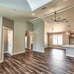 Living room to kitchen in home plan 2576