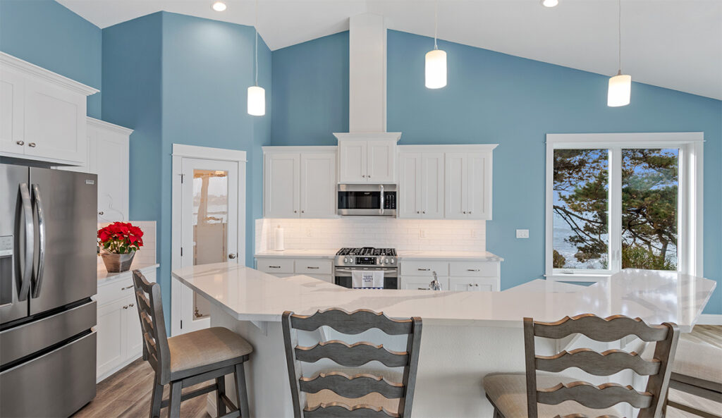 Custom kitchen in home plan 2592.