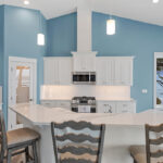Custom kitchen in home plan 2592.