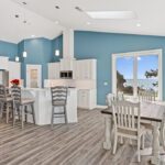 Custom kitchen and dining room.
