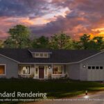 Home Plan 2592 standard elevation.