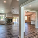 From the foyer into the living room.