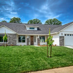 Custom exterior of home plan 2592.