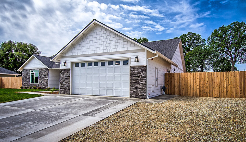 Custom exterior of home plan 2592.