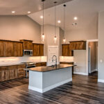 Kitchen customized in home plan 2592.