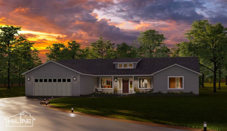 Home Plan 2592 standard elevation.