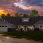 Home Plan 2592 optional elevation.