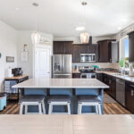 Dining area and kitchen view.