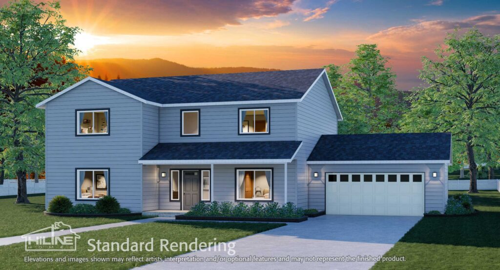 Home Plan 3072 standard elevation.