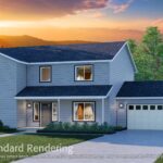 Home Plan 3072 standard elevation.