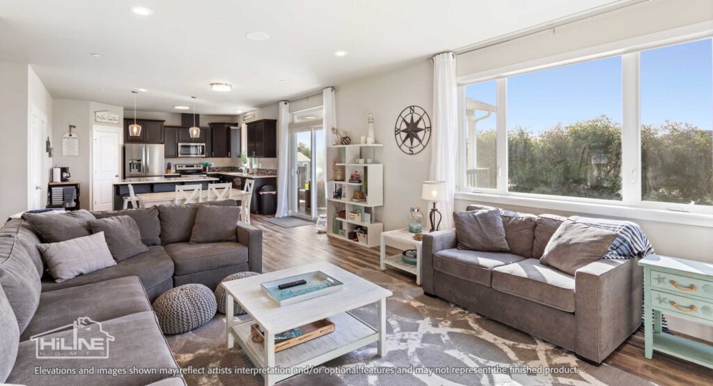 Home Plan 3072 living room.