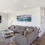 Foyer to living room.