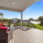 Back patio looking out to lake.
