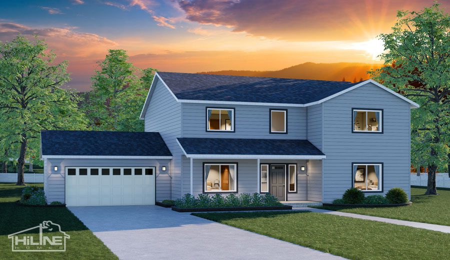 Home Plan 3072 standard elevation.