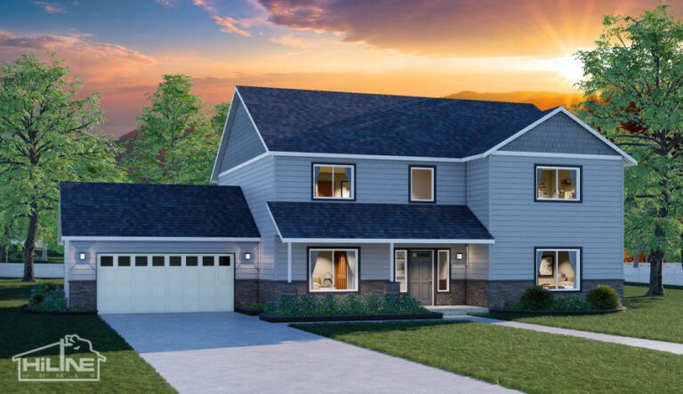 Home Plan 3072 optional elevation.