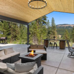 Back patio of home plan 3295.