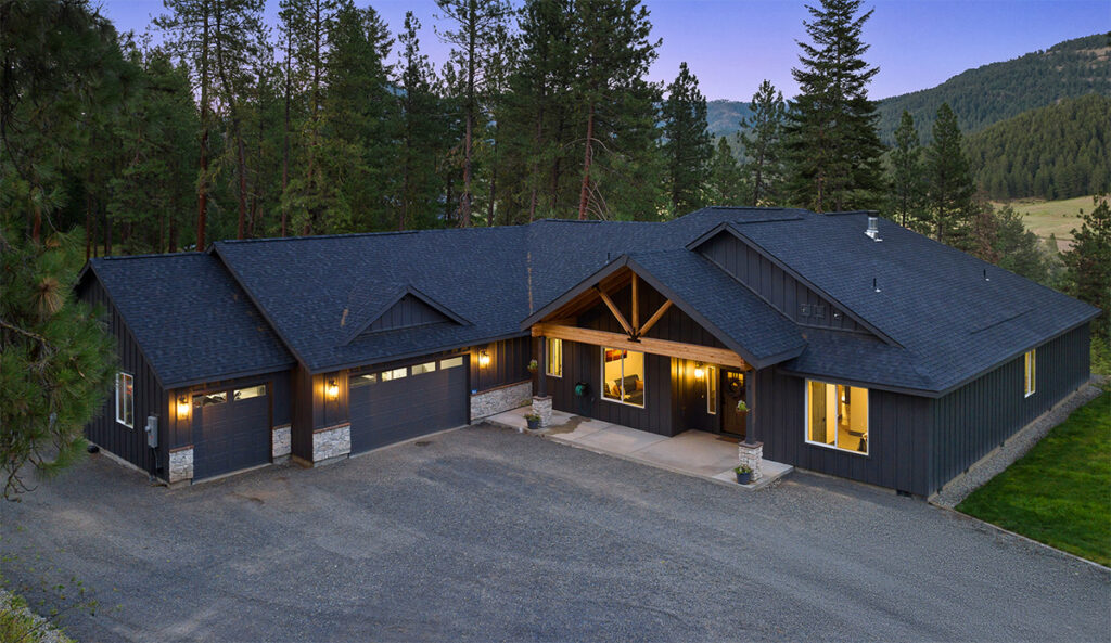 Custom Exterior of home plan 3295.