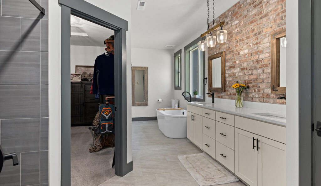 Primary suite bathroom.