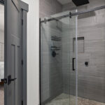 Primary bathroom walk-in shower.
