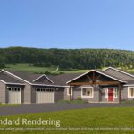 Home Plan 3295 standard elevation.