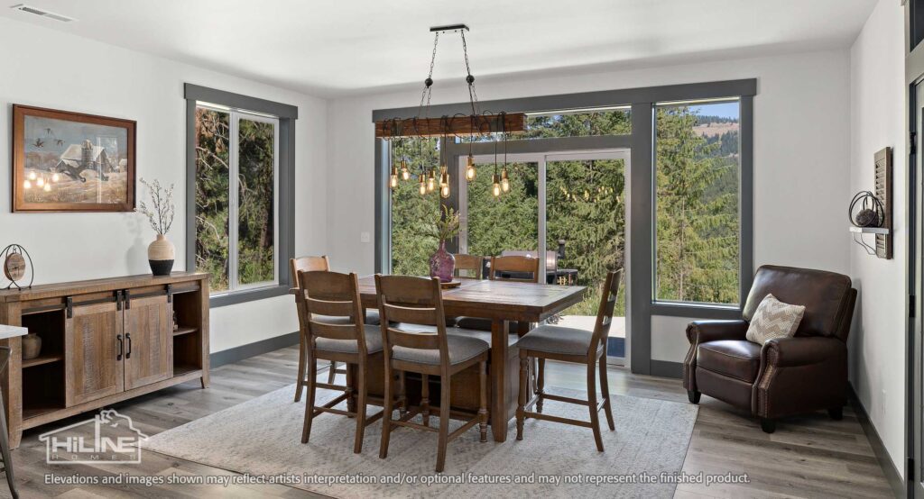 Home Plan 3295 dining room.