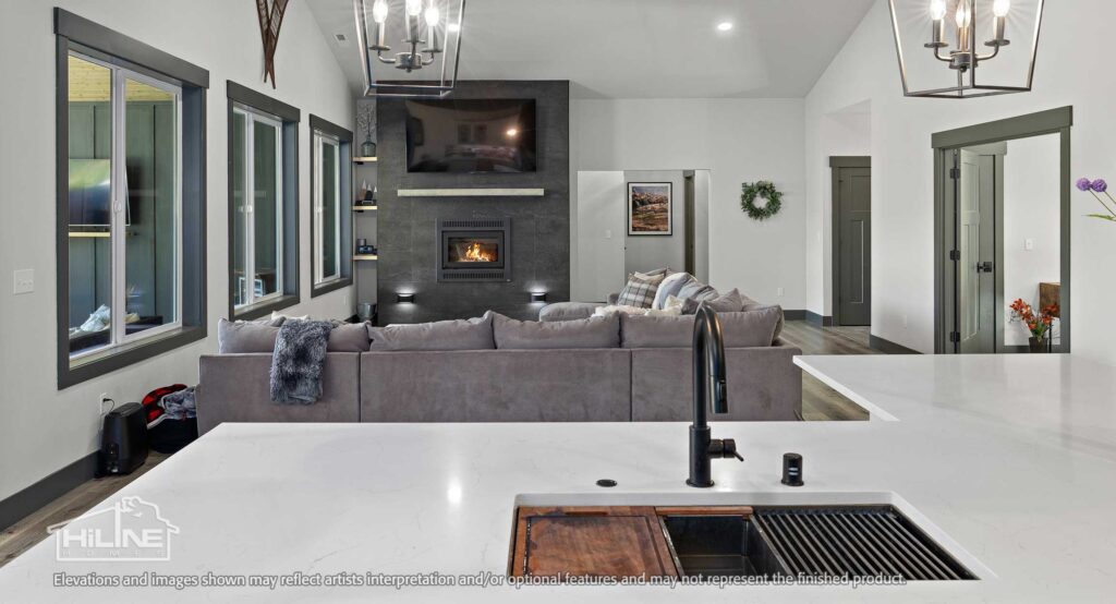 Home Plan 3295 Great Room.