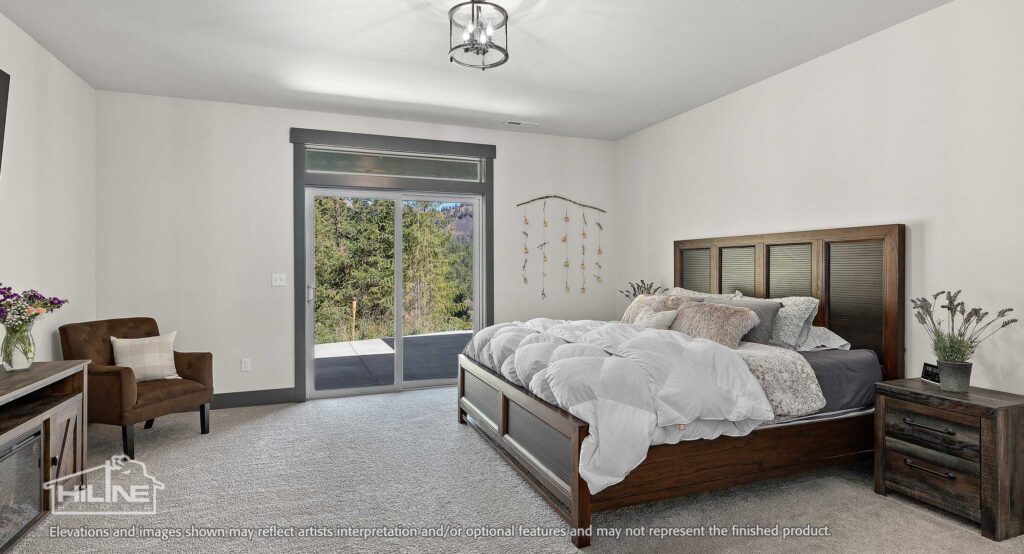 Home Plan 3295 primary suite.