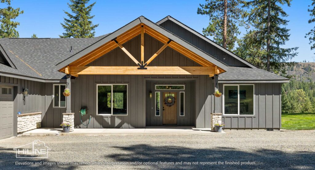 Home Plan 3295 Front exterior.