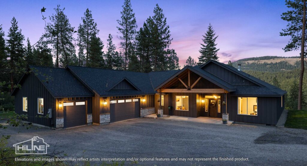 Home Plan 3295 front exterior.