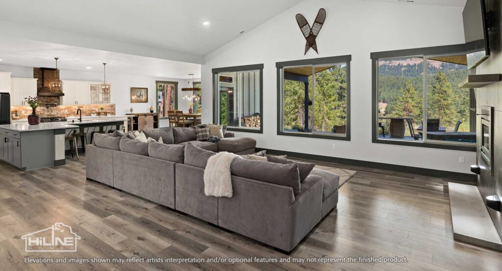 Home Plan 3295 Great Room.