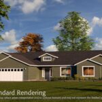 Home Plan 3464 standard elevation.
