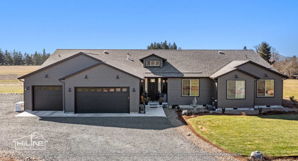 Home Plan 3464 build exterior front.