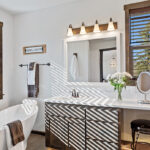 Custom primary suite bathroom.