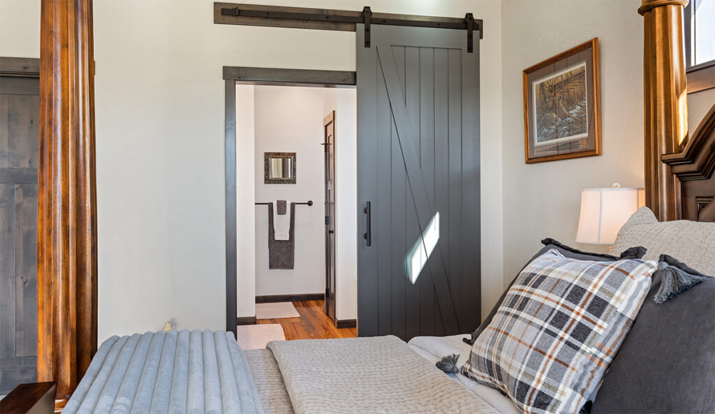 Attached bath to bedroom.