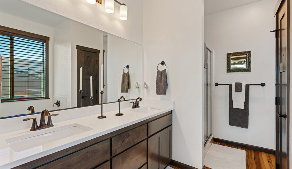 Customized bathroom.