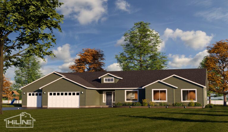 Home Plan 3464 standard elevation.